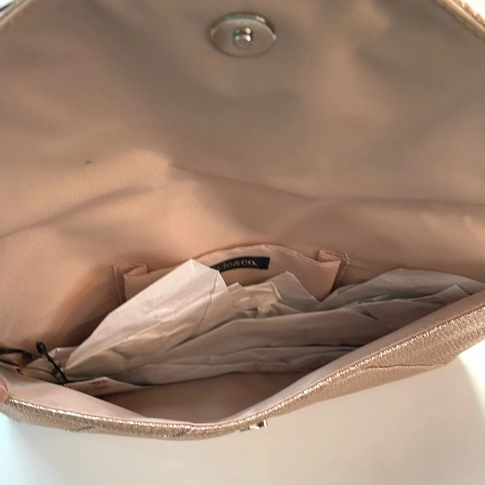 STYLE & CO BLUSH SHIMMER CLUTCH
